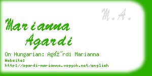 marianna agardi business card